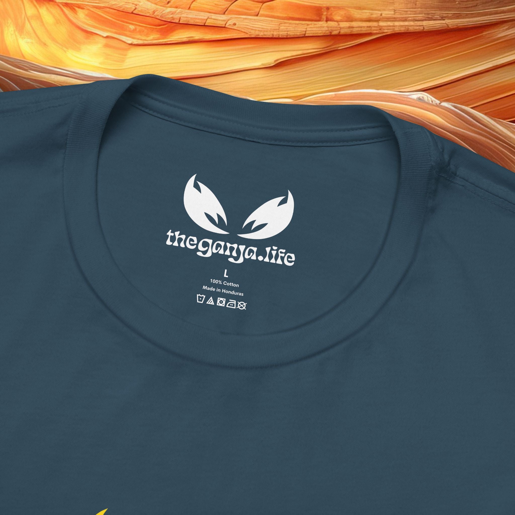 Ganja Eyes —  Sunrise Radiance Black Tee