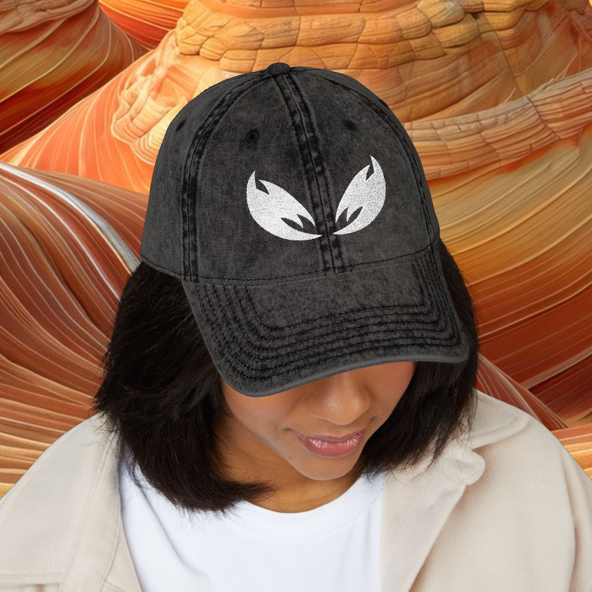 The Ganja Eyes — Vintage Embroidered Cap