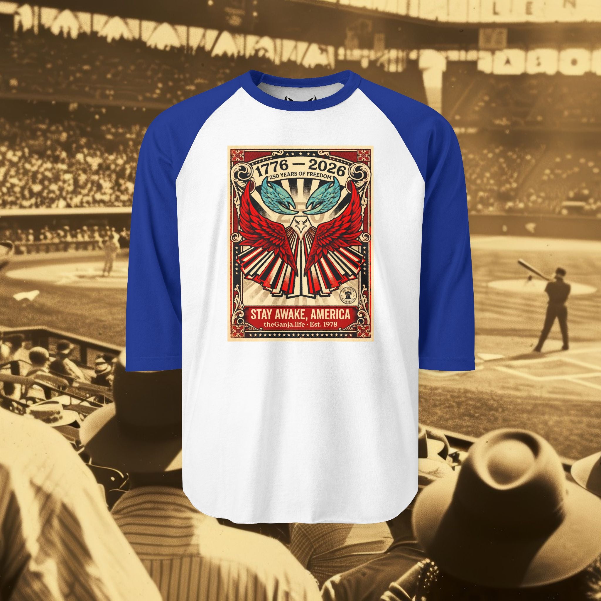 Team Ganja "Stay Awake" 250 ¾ Baseball Tee
