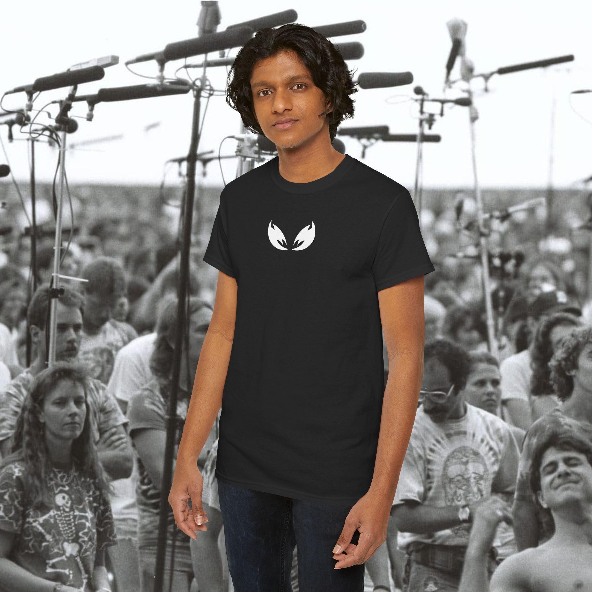 Ganja Eyes —  Skyfire Radiance Black Tee