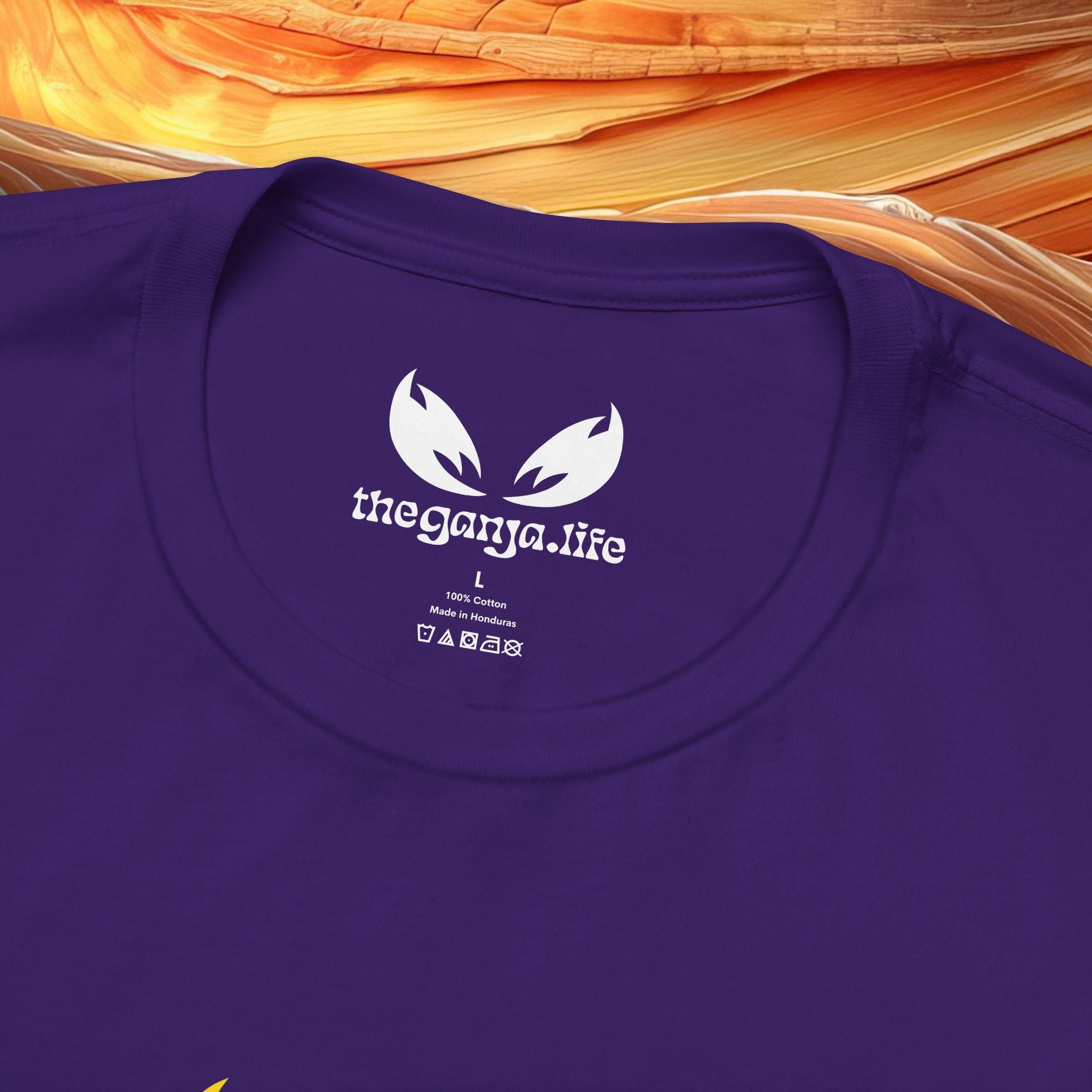 Ganja Eyes —  Sunrise Radiance Black Tee