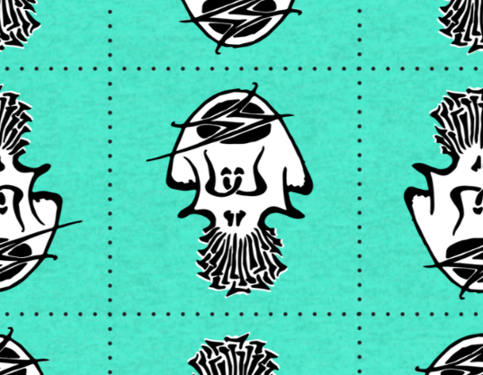 Jerry Garcia on Mushrooms — 3×3 Blotter Tee