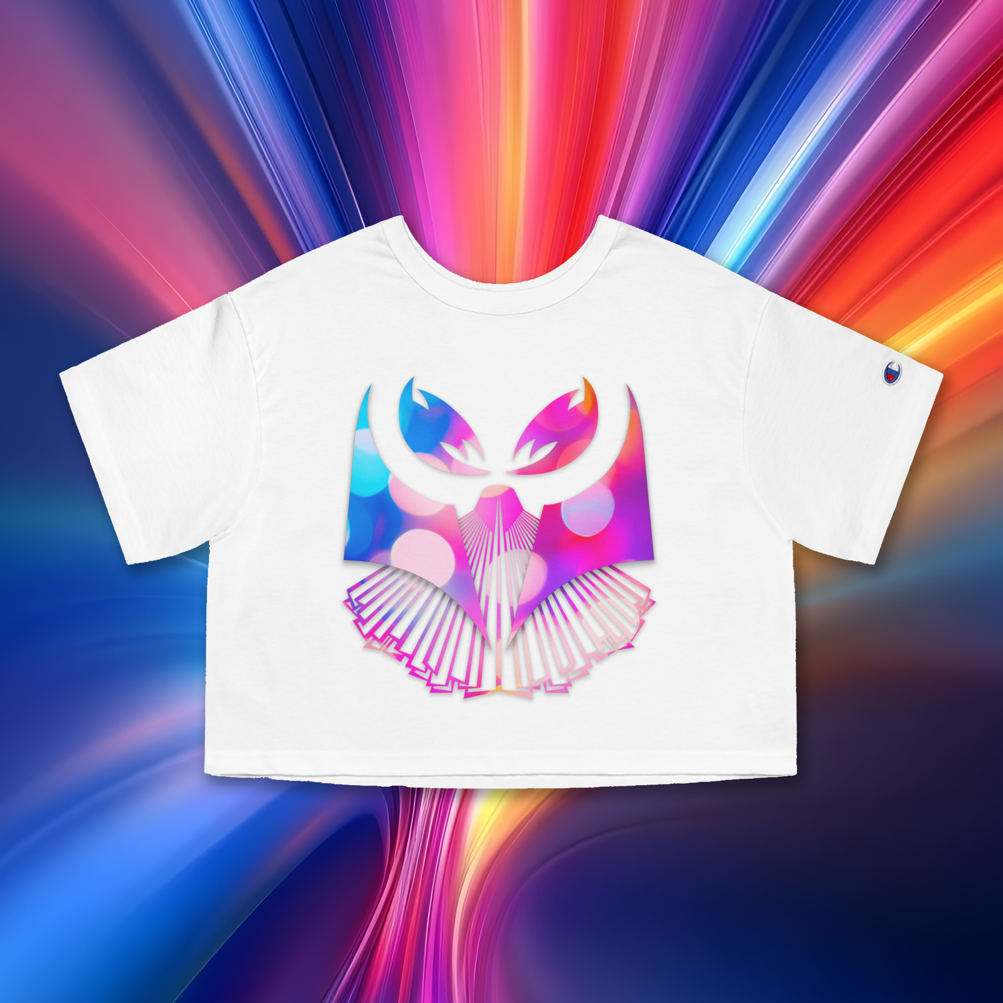 Ganja Owl Prism Cropped Tee