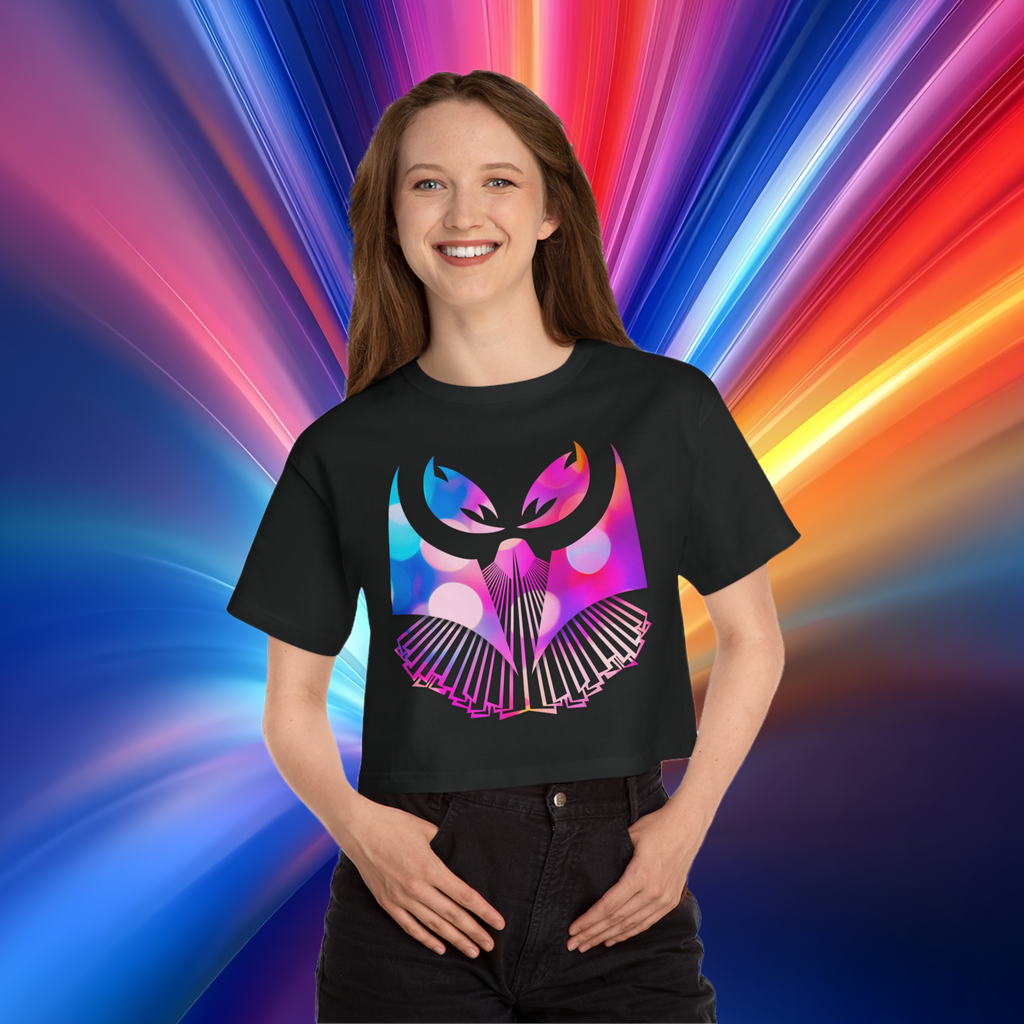 Ganja Owl Prism Cropped Tee