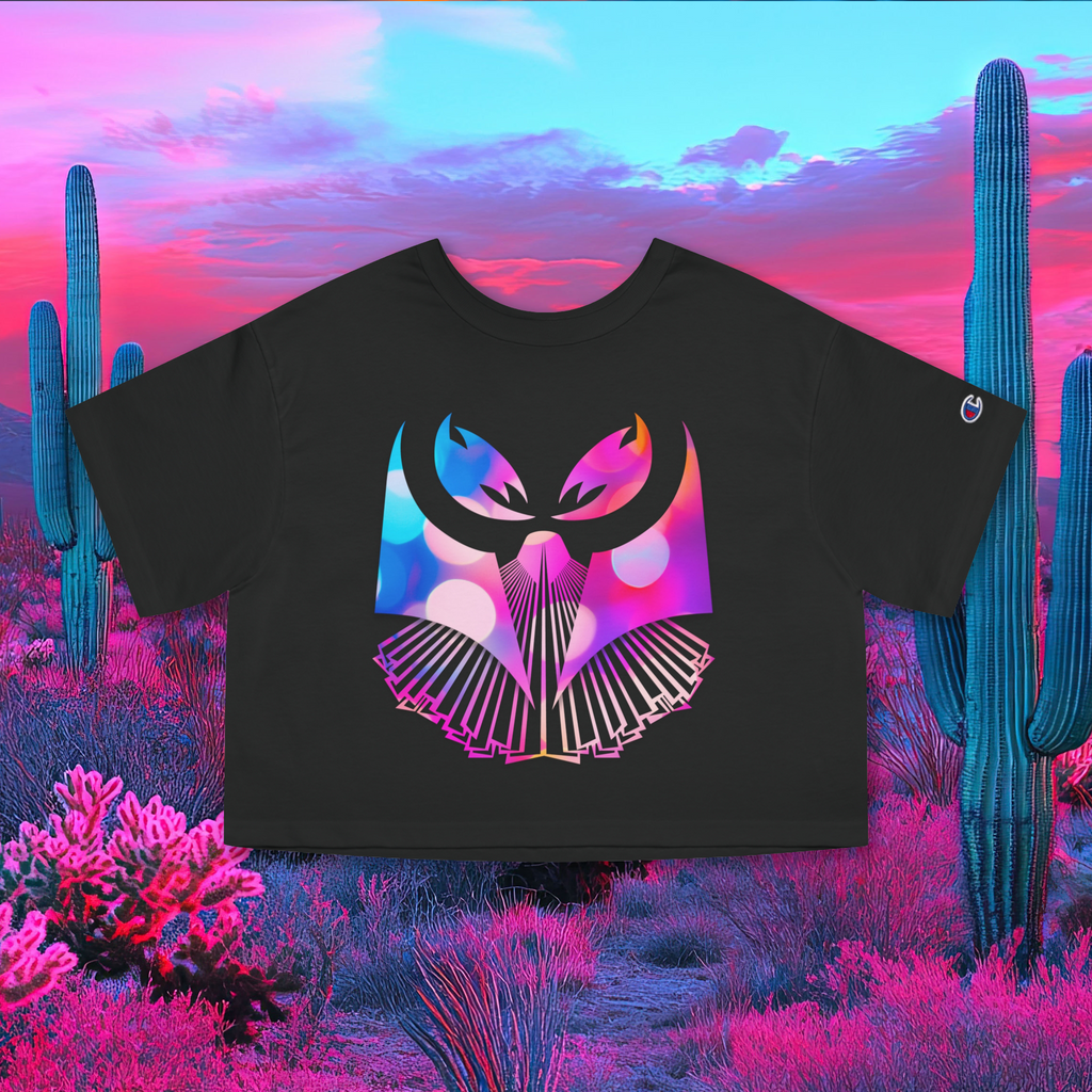 Ganja Owl Prism Cropped Tee
