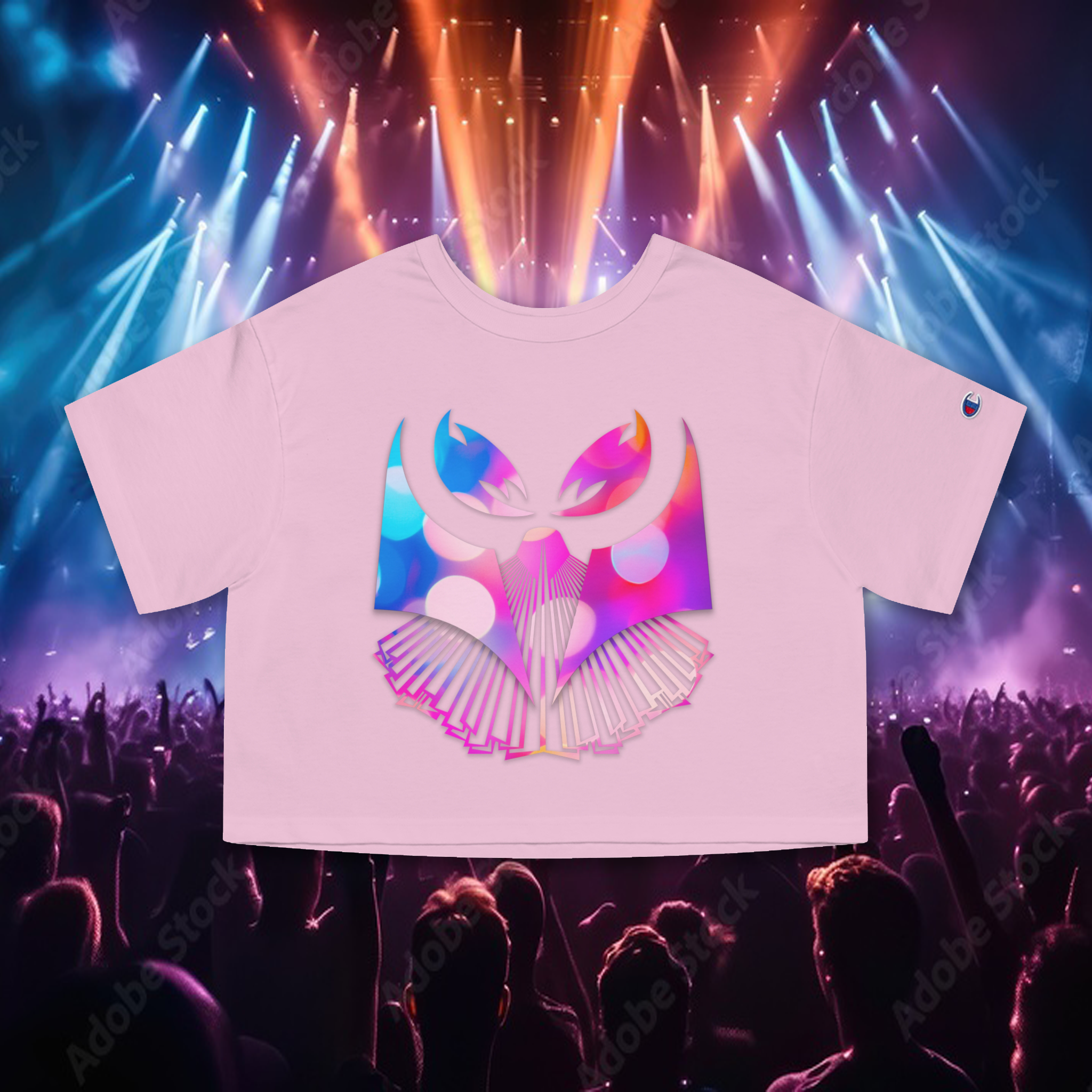 Ganja Owl Prism Cropped Tee