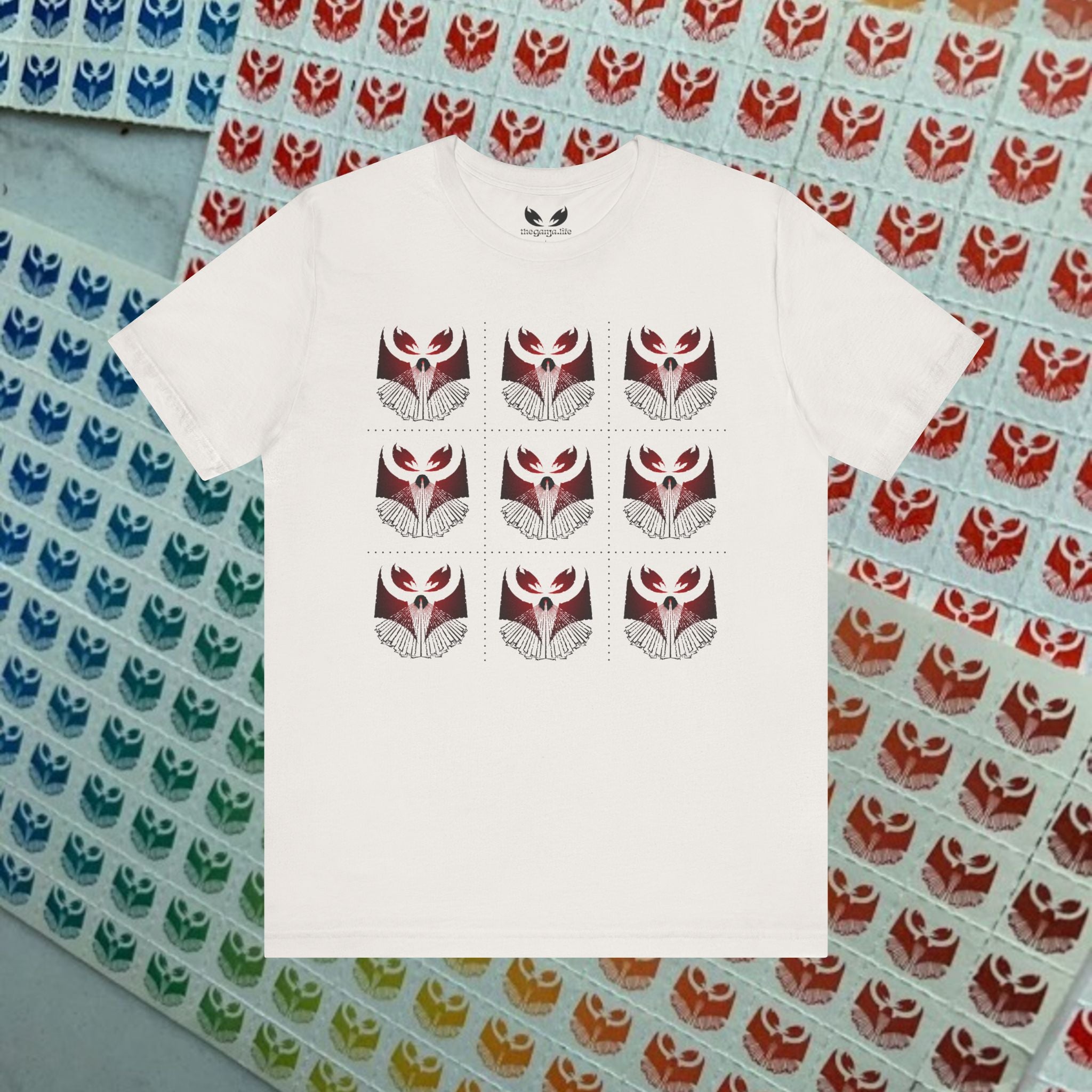 Black 3x3 Blotter Ganja Tee