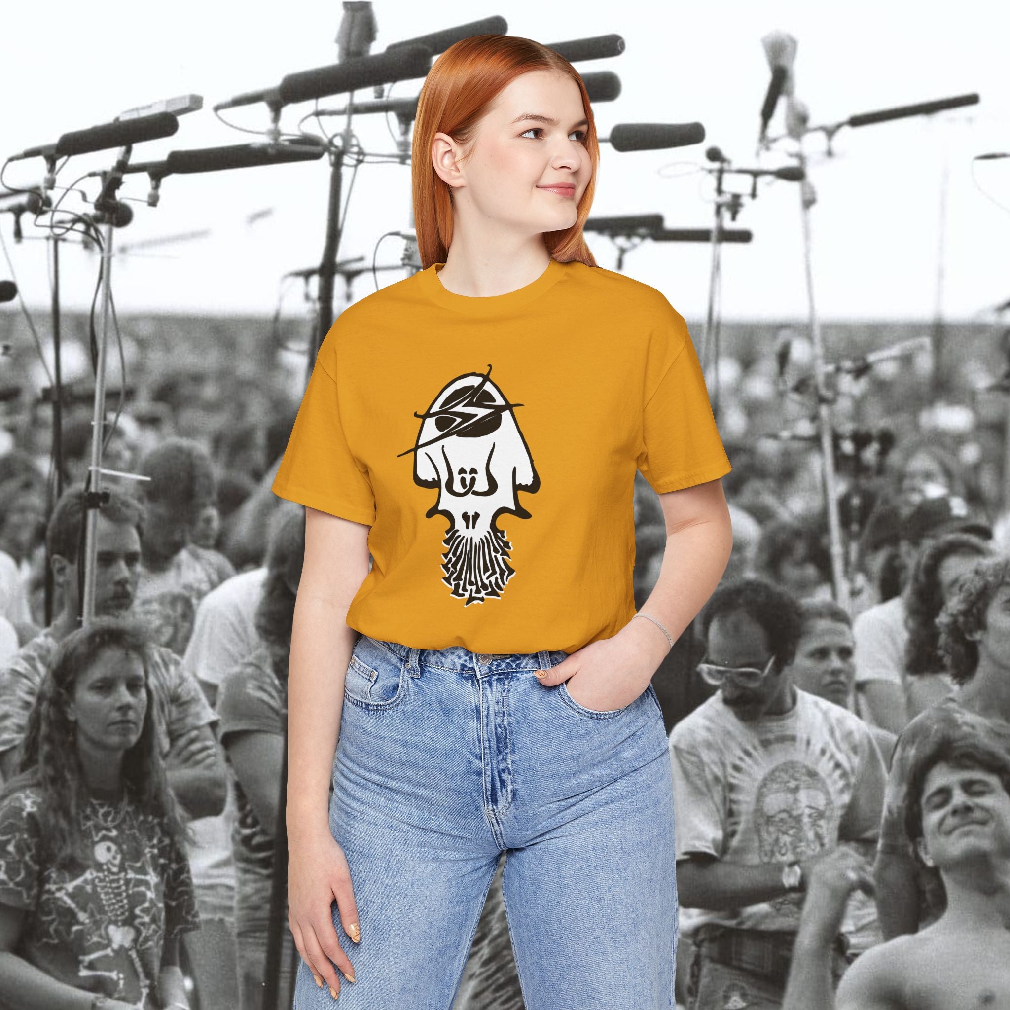 Jerry Garcia on Mushrooms — Blotter Skull Tee