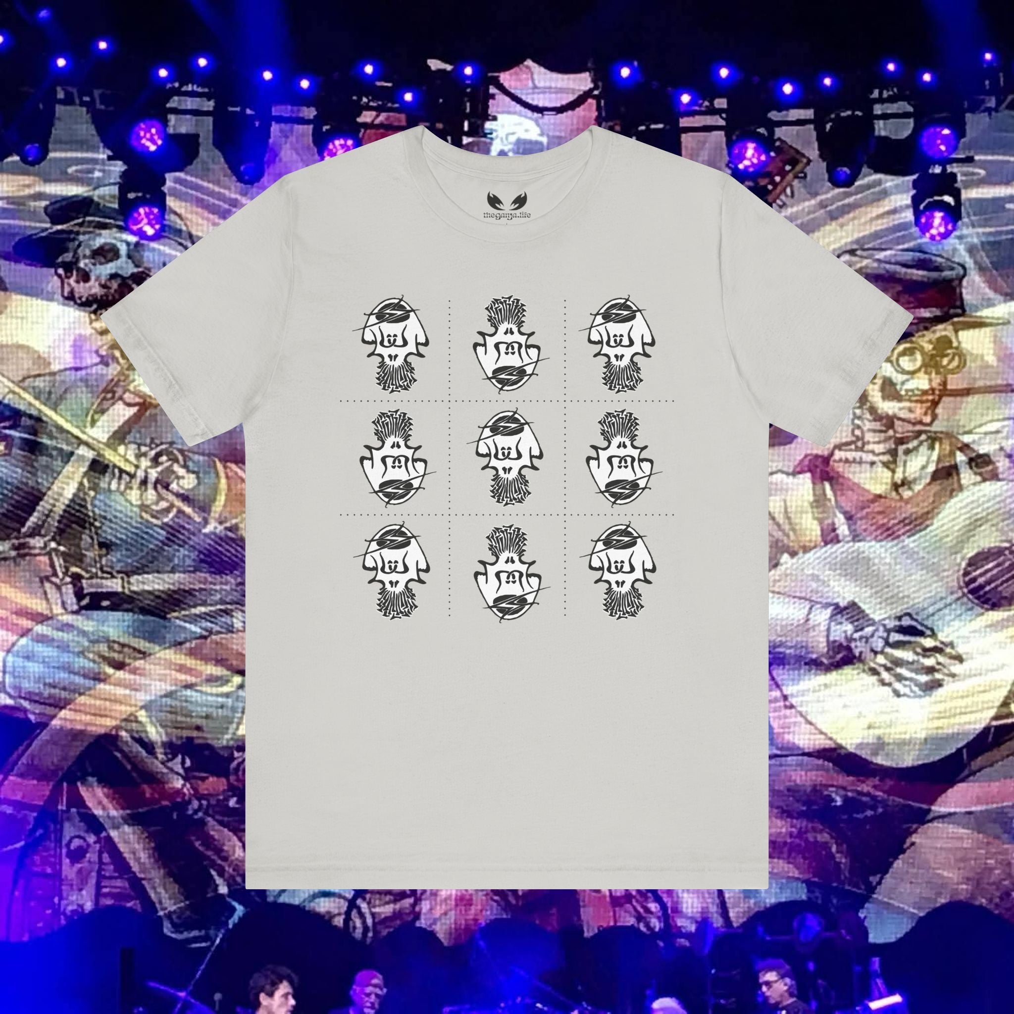 Jerry Garcia on Mushrooms — 3×3 Blotter Tee