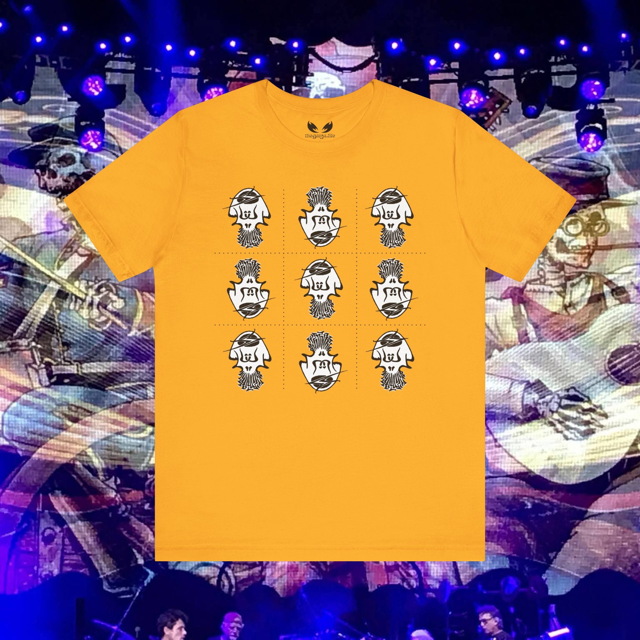 Jerry Garcia on Mushrooms — 3×3 Blotter Tee