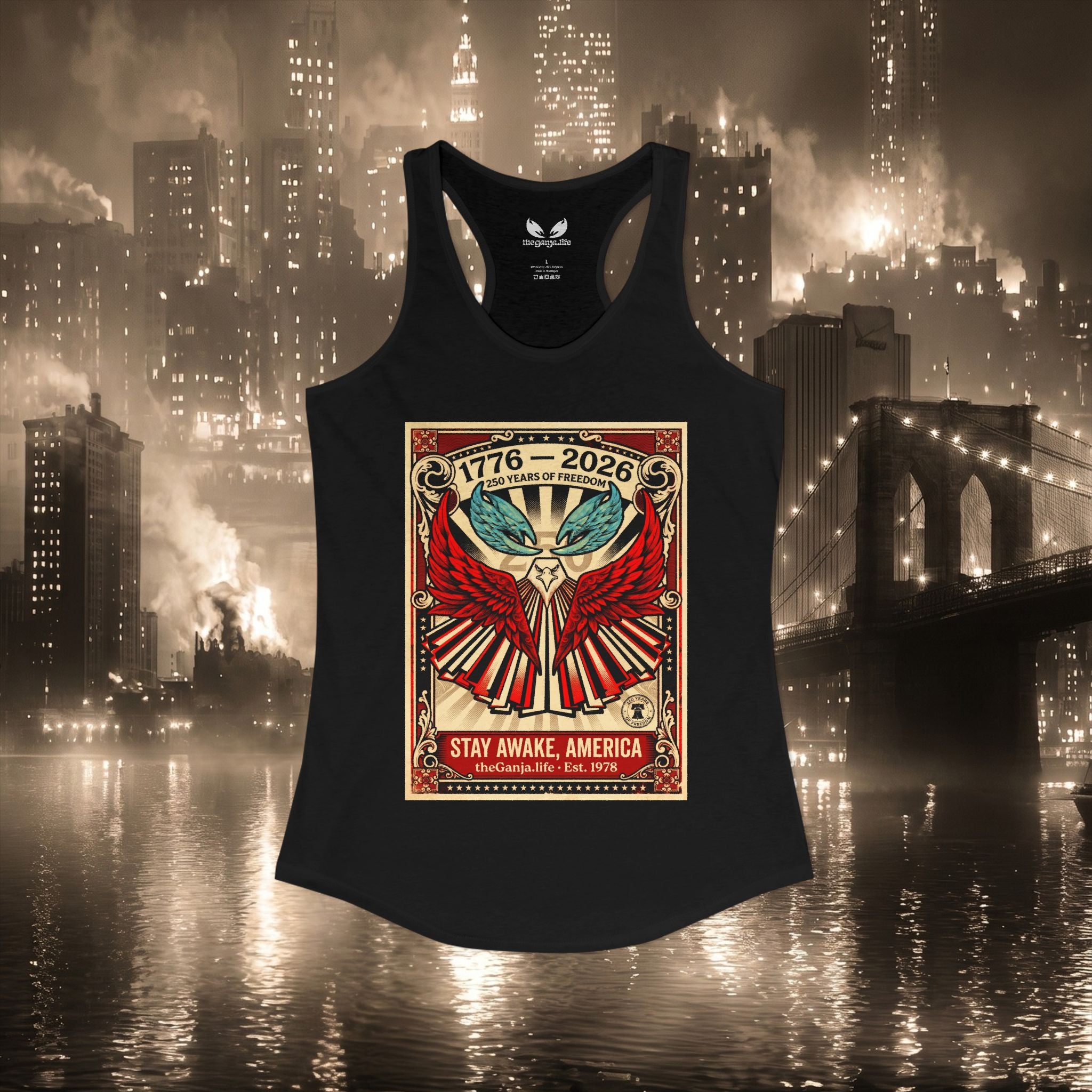 The Ganja "Stay Awake" 250 Racerback Tank